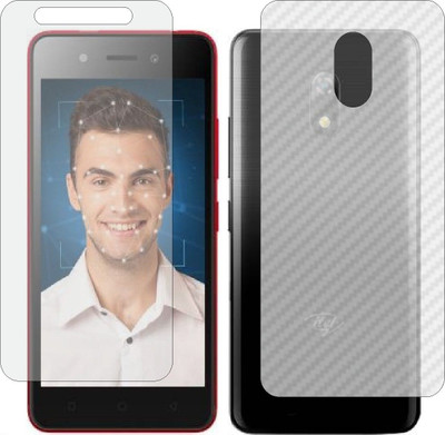 MOBART Front and Back Tempered Glass for ITEL A25(Pack of 2)