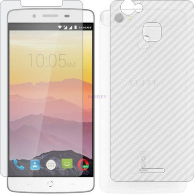Fasheen Front and Back Tempered Glass for SWIPE ELITE PRO (Front Matte Finish & Back 3d Carbon Fiber)(Pack of 2)