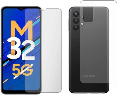 4 YARDS Front and Back Tempered Glass for Samsung Galaxy M32 5G (Matte Finish)(Pack of 1)