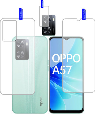 DESIBUZZ Front and Back Tempered Glass for Oppo A57, Scratch Proof,Ultra Thin Flexible Tempered(Pack of 3)