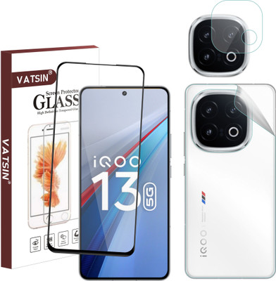 Vatsin Front and Back Tempered Glass for iQOO Neo 10, iQOO Neo 10 [With Rear Camera Lens Guard](Pack of 3)