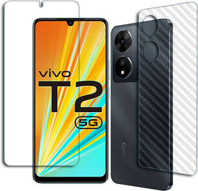 SOMTONE Front and Back Tempered Glass for vivo T2 FRONT BACK(Pack of 1)