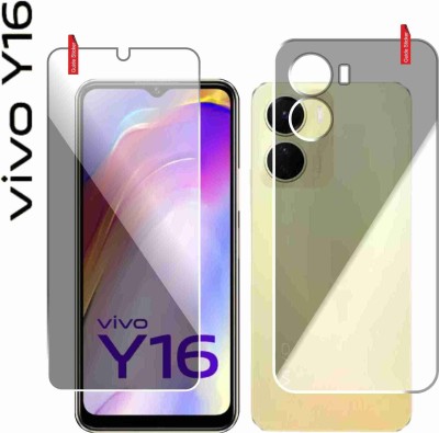 Dasiana Front and Back Tempered Glass for VIVO Y16, VIVO Y56, VIVO T2X 5G(Pack of 2)