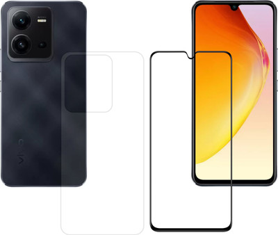 Vatsin Front and Back Tempered Glass for ViVO V25 5G(Pack of 2)