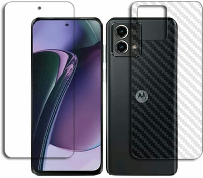 AHWAVEEDA Front and Back Tempered Glass for MOTOROLA MOTO G STYLUS 5G FRONT AND BACK TEMPERED GLASS(Pack of 2)