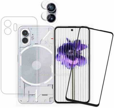 Olonga Front and Back Tempered Glass for NOTHING PHONE 2(Pack of 2)