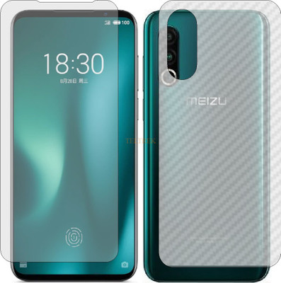 TELTREK Front and Back Tempered Glass for MEIZU 16S PRO (Front Matte Finish & Back 3d Carbon Fiber)(Pack of 2)