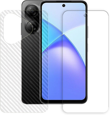 SOMTONE Front and Back Tempered Glass for Infinix Smart 10 HD 4G Front Back Tempered Glass Screen Protector | Anti-Scratch | Edge to Edge Full Coverage | 9H Hardness ( 1 FRONT TEMPERED GLASS PROTECTOR + 1 BACK CARBON FIBER SKIN )(Pack of 1) SOMTONE Front and Back Tempered Glass for Infinix Smart 10 HD 4G Front Back Tempered Glass Screen Protector | Anti-Scratch | Edge to Edge Full Coverage | 9H Hardness ( 1 FRONT TEMPERED GLASS PROTECTOR + 1 BACK CARBON FIBER SKIN )(Pack of 1)
