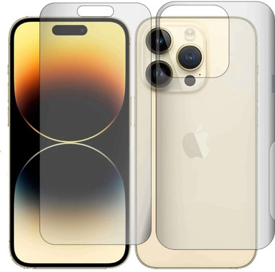 DOWRVIN Front and Back Tempered Glass for APPLE IPHONE 14 PRO(Pack of 2)