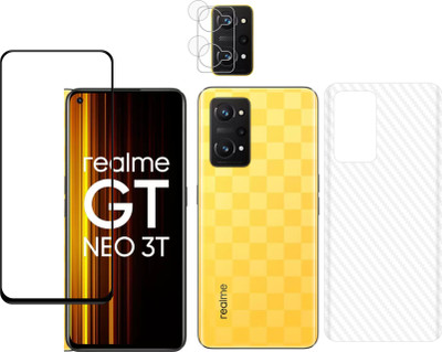 Vatsin Front and Back Tempered Glass for Realme GT Neo 2, Realme GT Neo 2 (Back Carbon Fiber)(Pack of 3)