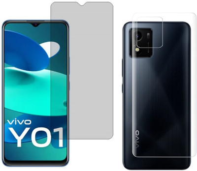 4 YARDS Front and Back Tempered Glass for Vivo Y01 (Matte Finish)(Pack of 1)