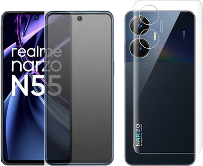 4 YARDS Front and Back Tempered Glass for Realme Narzo N55 5G (Matte Finish)(Pack of 1)