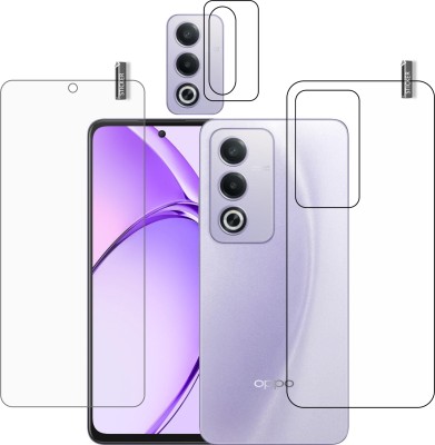 BOMGUARD Front and Back Tempered Glass for OPPO A3 PRO 5G With Camera Lens Protector(Pack of 3)