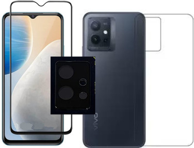 MagicalTech Front and Back Tempered Glass for Vivo T1 5G, Edge To Edge Front Tempered & Back Flexible Guard With Back Camera Glass (pack of 3)(Pack of 3)
