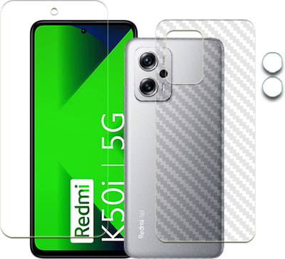 ARBAN Front and Back Tempered Glass for Redmi K50i 5G FRONTBACK SCREEN GUARD(Pack of 1)