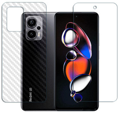 ARBAN Front and Back Tempered Glass for Xiaomi Redmi Note 12T Pro FRONT AND BACK(Pack of 1)