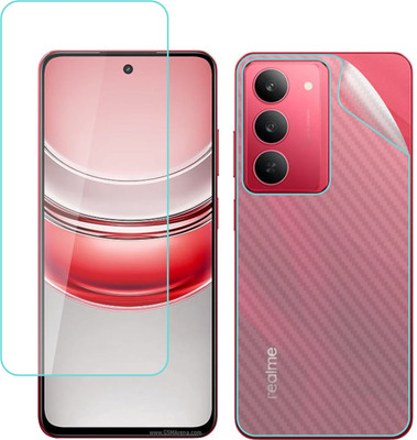 Ten To 11 Front and Back Tempered Glass for Realme P3 Lite 5G, Realme P3 Lite 5G [Back Carbon Fiber](Pack of 2)