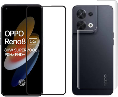 4 YARDS Front and Back Tempered Glass for Oppo Reno 8 5G (11-D)(Pack of 1)