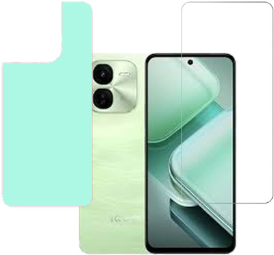 VAYUVAULT Front and Back Tempered Glass for IQOO Z9X(Pack of 2)