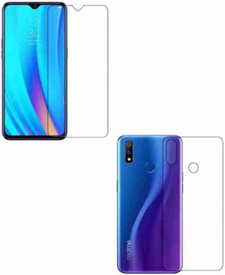 Guardor Front and Back Tempered Glass for Realme 3 Screen Protector 9H Screen Guard Anti Glare Scratch Resistant.(Pack of 3)