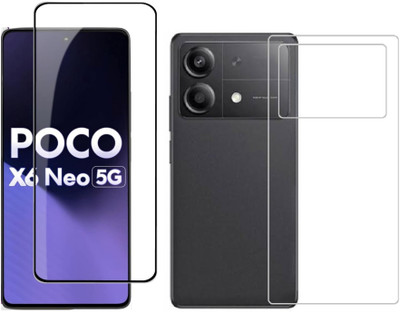 4 YARDS Front and Back Tempered Glass for Poco X6 Neo 5G (11-D)(Pack of 1)