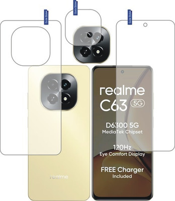 Flp1onBuy Front and Back Tempered Glass for realme C63 5G with Camera lens(Pack of 3)