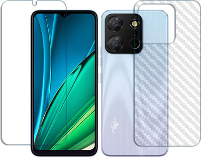 ARBAN Front and Back Tempered Glass for Itel A60 FRONT AND BACK(Pack of 1)