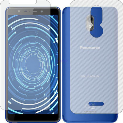 Fasheen Front and Back Tempered Glass for PANASONIC ELUGA RAY 530 (Front Matte Finish & Back 3d Carbon Fiber)(Pack of 2)