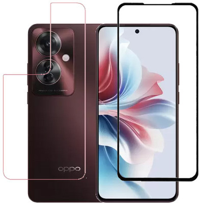 ECMERED Front and Back Tempered Glass for Oppo F25 Pro(Pack of 1)
