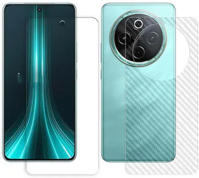 MUTAALI Front and Back Tempered Glass for vivo T4(Pack of 1)