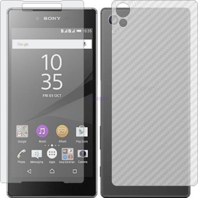 Fasheen Front and Back Tempered Glass for SONY XPERIA Z5 DUAL (Front Matte Finish & Back 3d Carbon Fiber)(Pack of 2)