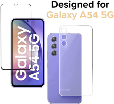 FINCH Front and Back Tempered Glass for SAMSUNG GALAXY A54 5G, GALAXY A54 5G SERIES(Pack of 2)