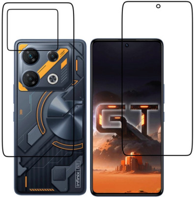 Winkoba Front and Back Tempered Glass for Infinix gt 10 pro(Pack of 2)