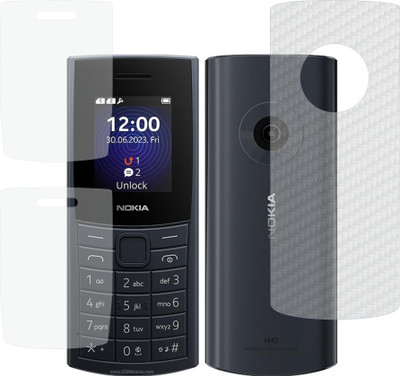Mobling Front and Back Tempered Glass for Nokia 110 4G 2nd Edi(Pack of 2)