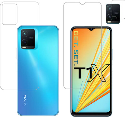 Vatsin Front and Back Tempered Glass for ViVO T1X(Pack of 3)