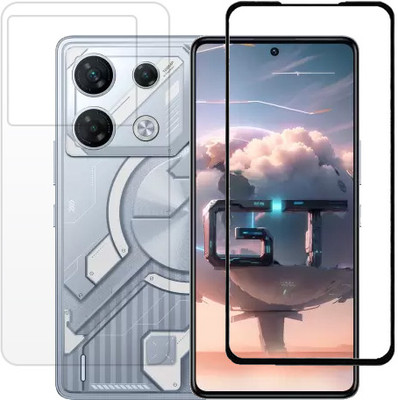 HOBBYTRONICS Front and Back Tempered Glass for Infinix GT10 Pro, INFINIX GT10 PRO(Pack of 1)