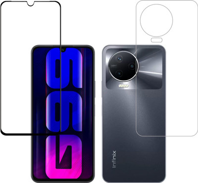 Vatsin Front and Back Tempered Glass for Infinix Note 12 Pro(Pack of 2)