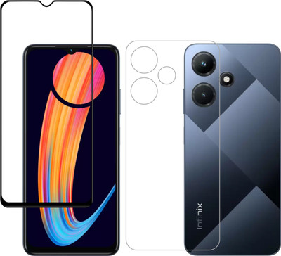 Vatsin Front and Back Tempered Glass for Infinix Hot 30i(Pack of 2)