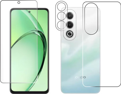 raxxy Front and Back Tempered Glass for OPPO K12x 5G(Pack of 3)