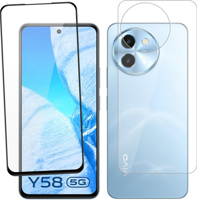 Ten To 11 Front and Back Tempered Glass for ViVO Y58 5G(Pack of 2)