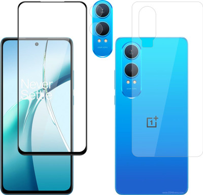 Vatsin Front and Back Tempered Glass for OnePlus Nord CE4 Lite 5G(Pack of 3)