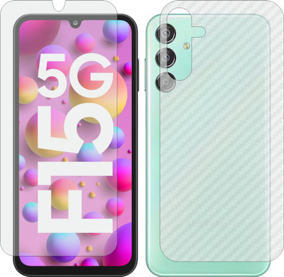 Mobling Front and Back Tempered Glass for Samsung Galaxy F15 5G(Pack of 2)