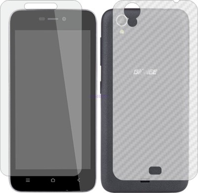 Fasheen Front and Back Tempered Glass for GIONEE P4S (Front Matte Finish & Back 3d Carbon Fiber)(Pack of 2)