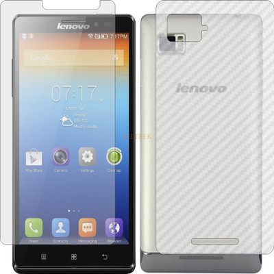 TELTREK Front and Back Tempered Glass for LENOVO K910L (Front Matte Finish & Back 3d Carbon Fiber)(Pack of 2)