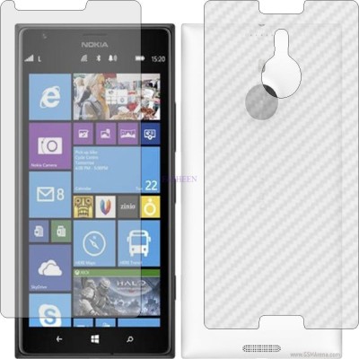 Fasheen Front and Back Tempered Glass for NOKIA LUMIA 1520 (Front Matte Finish & Back 3d Carbon Fiber)(Pack of 2)