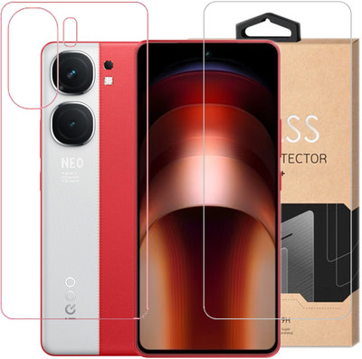 ECMERED Front and Back Tempered Glass for iQOO Neo9 Pro 5G, iQOO Neo9 Pro(Pack of 1)