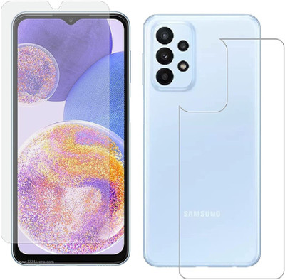 4 YARDS Front and Back Tempered Glass for Samsung Galaxy A23 (Matte Finish)(Pack of 1)
