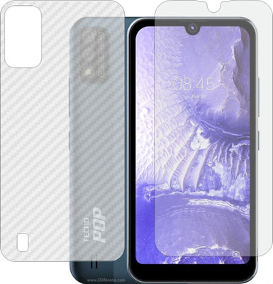 MOBART Front and Back Tempered Glass for TECNO POP 5S(Pack of 2)