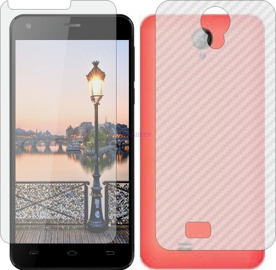 Fasheen Front and Back Tempered Glass for SWIPE KONNECT 5.1 (Front Matte Finish & Back 3d Carbon Fiber)(Pack of 2)