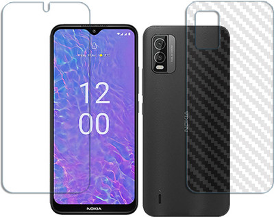 SOMTONE Front and Back Tempered Glass for Nokia C210 FRONT BACK(Pack of 1)